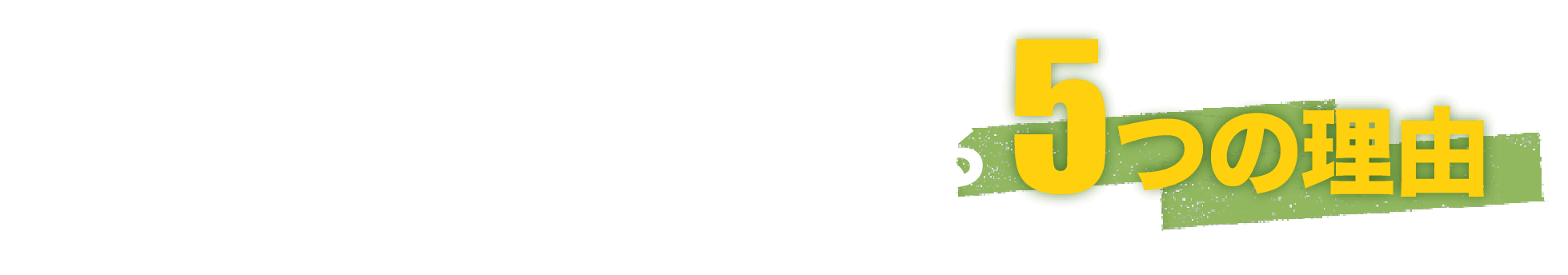 ウチックスが選ばれる5つの理由