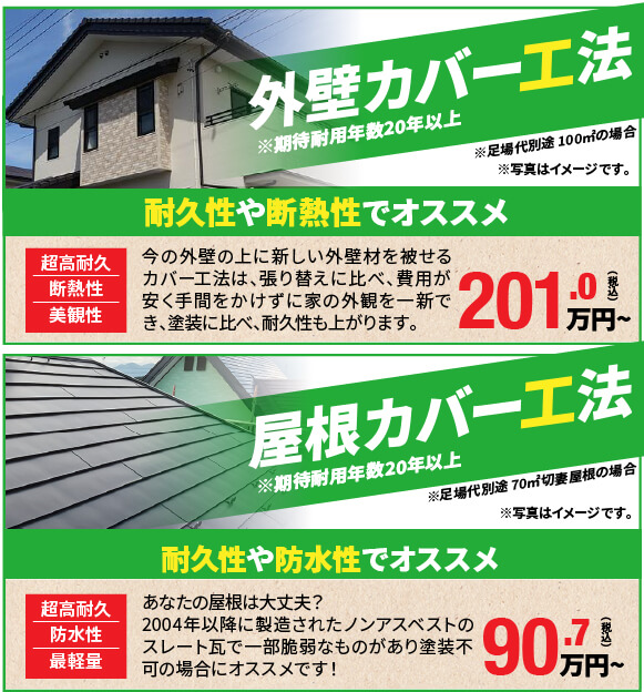 屋根カバー・外壁カバープラン