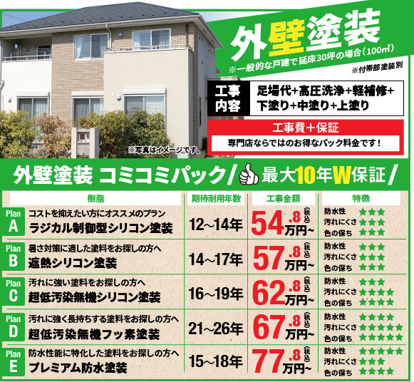 外壁塗装プラン